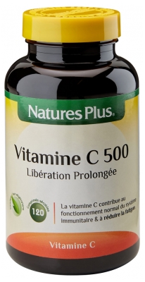 Natures Plus Vitamine C 500 Libération Prolongée 120 Comprimés Sécables