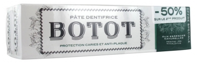 Botot Pasta Dentífrica Menta Pino Eucalipto Lote de 2 x 75 ml