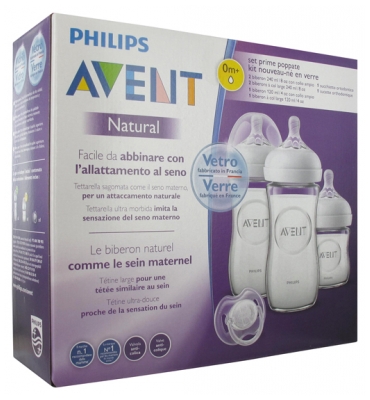 Avent Natural Glass Newborn Kit 0 Month and +