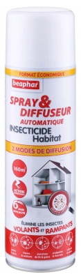 Beaphar Spray & Diffuseur Automatique Insecticide Habitat 500 ml
