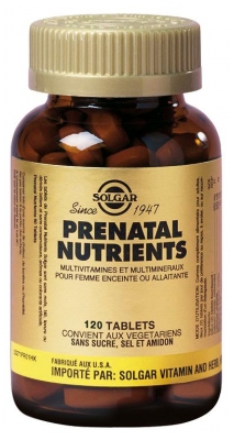 Solgar Prenatal Nutrients 120 Comprimés