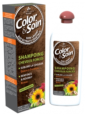 Les 3 Chênes Color & Soin - Haarwaschmittel für gefärbtes dunkles Haar 250 ml