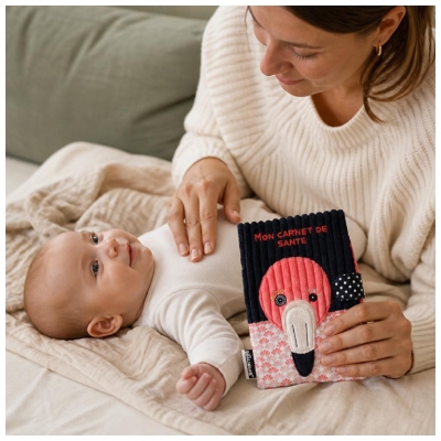 Les Déglingos Mon Carnet de Santé Flamingos Le Flamant Rose