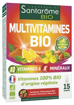 Santarome Organic Multivitamins 15 Tablets