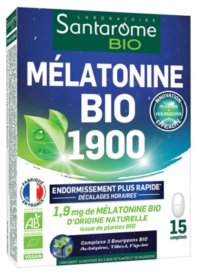 Santarome Organic Melatonin 1900 15 Tablets