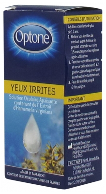 Optone Solution Oculaire Apaisante Yeux Irrités 10 ml