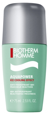Biotherm Homme Aquapower Ice Cooling Effect 48Stdn Antitranspirant Roll-On 75 ml