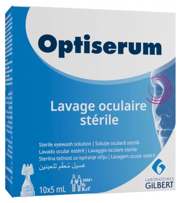 Gilbert Optiserum Sterile Augenspülung 10 Einzeldosen x 5 ml