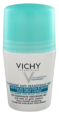 Vichy Déodorant Anti-Transpirant Anti-Traces Roll-On 48H 50 ml