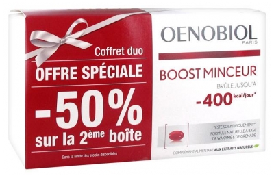 Oenobiol Boost Minceur Lot de 2 x 90 Capsules (à consommer de préférence avant fin 10/2020)