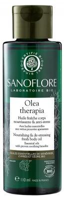 Sanoflore Olea Therapia Huile Fraîche Corps Nourrissante et Anti-Stress Bio 110 ml
