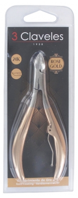 3 Claveles Pink Gold Nail Clippers