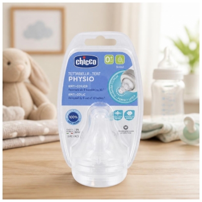 Chicco Physio 2 Cuclji Počasen Pretok 0 Mesecev in Več