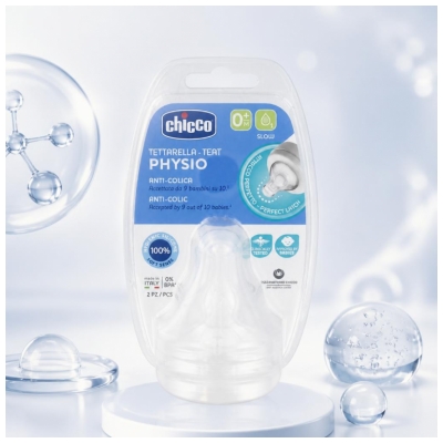 Chicco Physio 2 Cuclji Počasen Pretok 0 Mesecev in Več