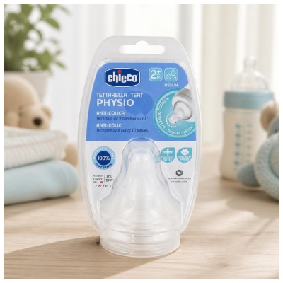 Chicco Physio 2 Tetine Debit Mediu 2 Luni și +