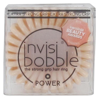 Invisibobble Power 3 Anneaux à Cheveux - Couleur : To Be Or Nude To Be