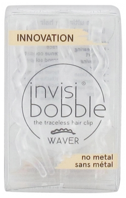 Invisibobble Waver 3 Barrettes à Cheveux - Couleur : Crystal Clear