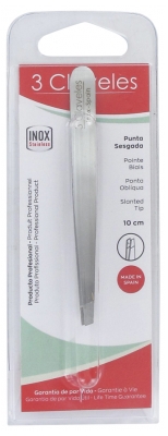 Pensetă cu vârf oblic 3 Claveles 10 cm