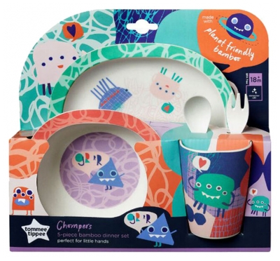 Tommee Tippee Chompers Bamboo Dinner Set 5 Pieces