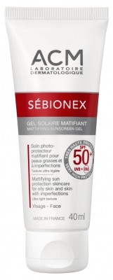 Laboratoire ACM Sébionex Gel Solare Matificante SPF50+ 40 ml