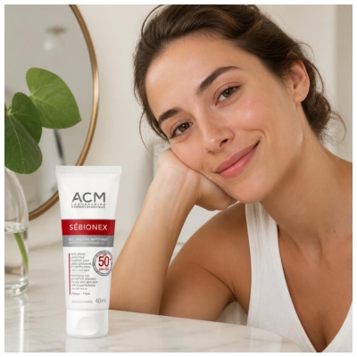 Laboratorij ACM Sébionex Matirni sončni gel SPF50+ 40 ml