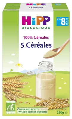 Hipp 5 Cereales Des 8 Mois Bio 250 G