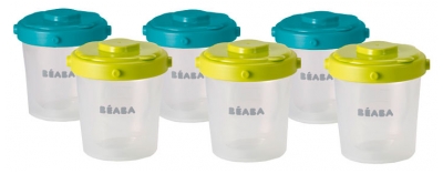 Béaba Clip Portions 6 Pots de 200 ml 6 Mois et +