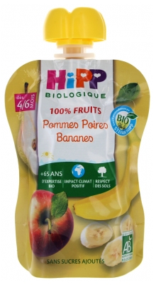 HiPP 100% Fruits Gourd Apples Pears Bananas From 4-6 Months Organic 90g