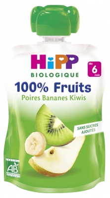 HiPP 100% Fruits Gourd Pears Bananas Kiwis From 6 Months Organic 90g