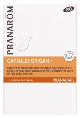Pranarôm Pranacaps Oregano+ Organic 30 Capsules
