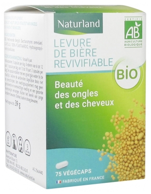Naturland Drojdie de Bere Reînsuflețită Bio 75 Capsule Vegetale
