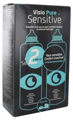 Visio Pure Sensitive All-In-One Solution for Soft and Silicone Hydrogel Lenses 2 x 360ml