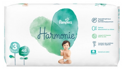 Pampers Harmonie 46 Diapers Size 3 (6-10 Kg)