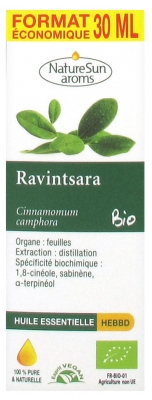 NatureSun Aroms Huile Essentielle Ravintsara (Cinnamomum camphora) Bio 30 ml