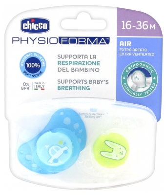 Chicco Physio Forma Air 2 Silicone Soothers 16-36 Months