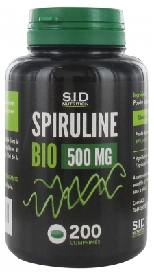 S.I.D Nutrition Organic Spirulina 500mg 200 Tablets