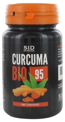 S.I.D Nutrition Turmeric Organic 95 120 Tablets