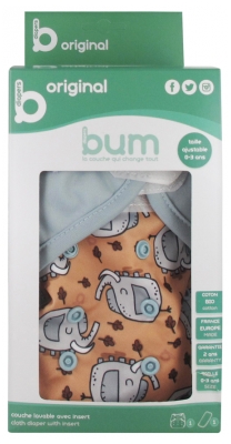 Bum diapers Couche Lavable avec Insert de 0 à 3 ans