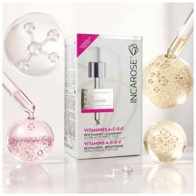 Incarose Pure Solutions Vitaminai A C E F 15 ml