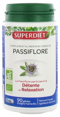 Superdiet Organic Passionflower 90 Capsules