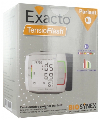 Biosynex TensioFlash Talking Wrist Blood Pressure Monitor KD-795