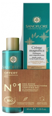 Sanoflore Organic Crème Magnifica Anti-Imperfections Moisturiser 40ml + Aqua Magnifica Organic 50ml Free