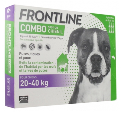 Frontline Combo Chien L 40 Kg 6 Pipettes