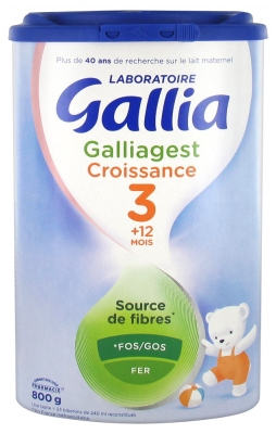 Gallia Galliagest Growth 3rd Age +12 Months 800g