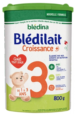 Blédina Blédilait Croissance+ 3 de 1 à 3 Ans 800 g