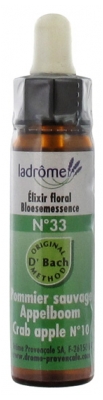 Ladrôme Fleurs De Bach Elixir Floral N°33 : Pommier Sauvage Bio 10 ml