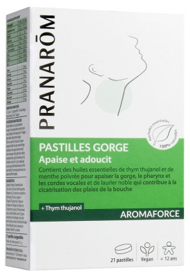 Pranarôm Aromaforce Pastillas Garganta 21 Pastillas