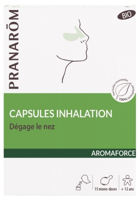 Pranarôm Aromaforce Organic 15 Inhalation Gel-Caps