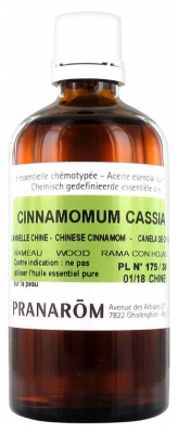 Pranarôm Huile Essentielle Cannelier de Chine (Cinnamomum cassia) 100 ml