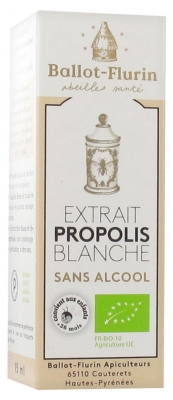 Ballot-Flurin Extrait de Propolis Blanche Sans Alcool Bio 15 ml